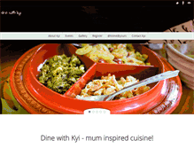 Tablet Screenshot of dinewithkyi.com
